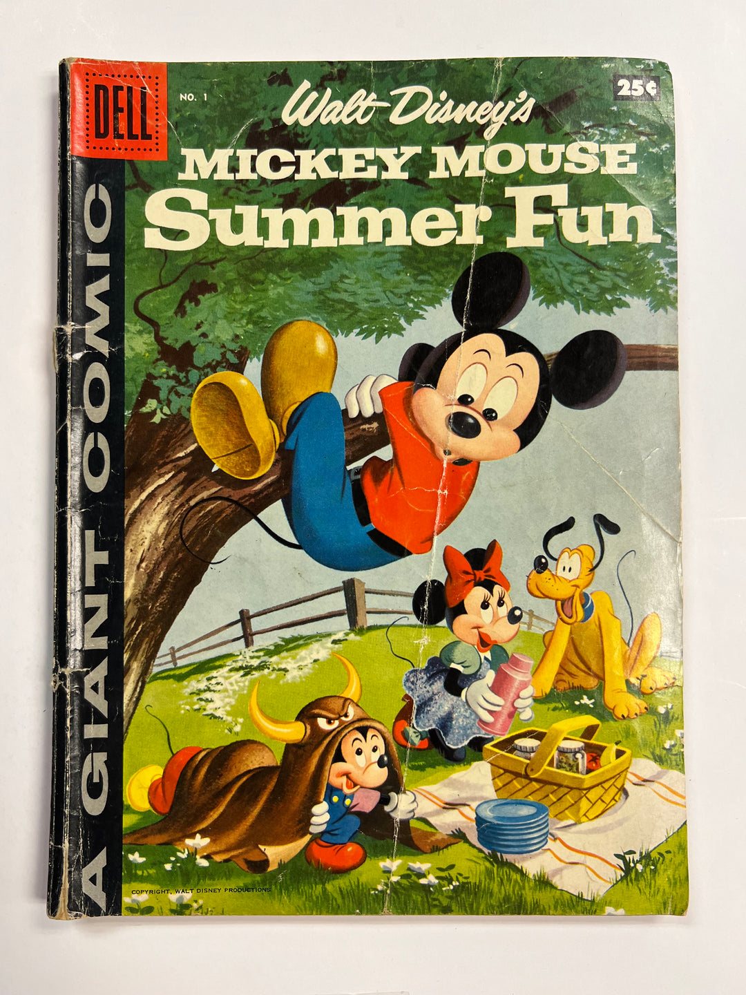 Walt Disney's Mickey Mouse Summer Fun Dell 1958 FR/GD