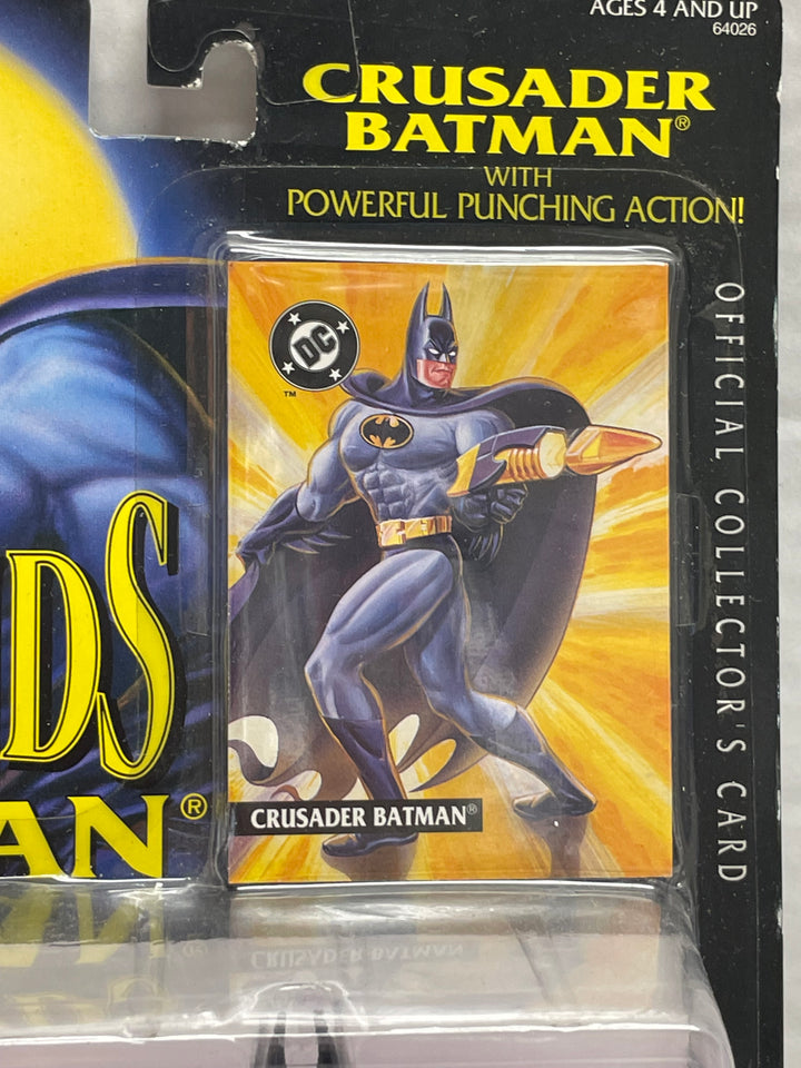 Legends of Batman Crusader Batman Action Figure & Official Collector's Card MOC Kenner 1994