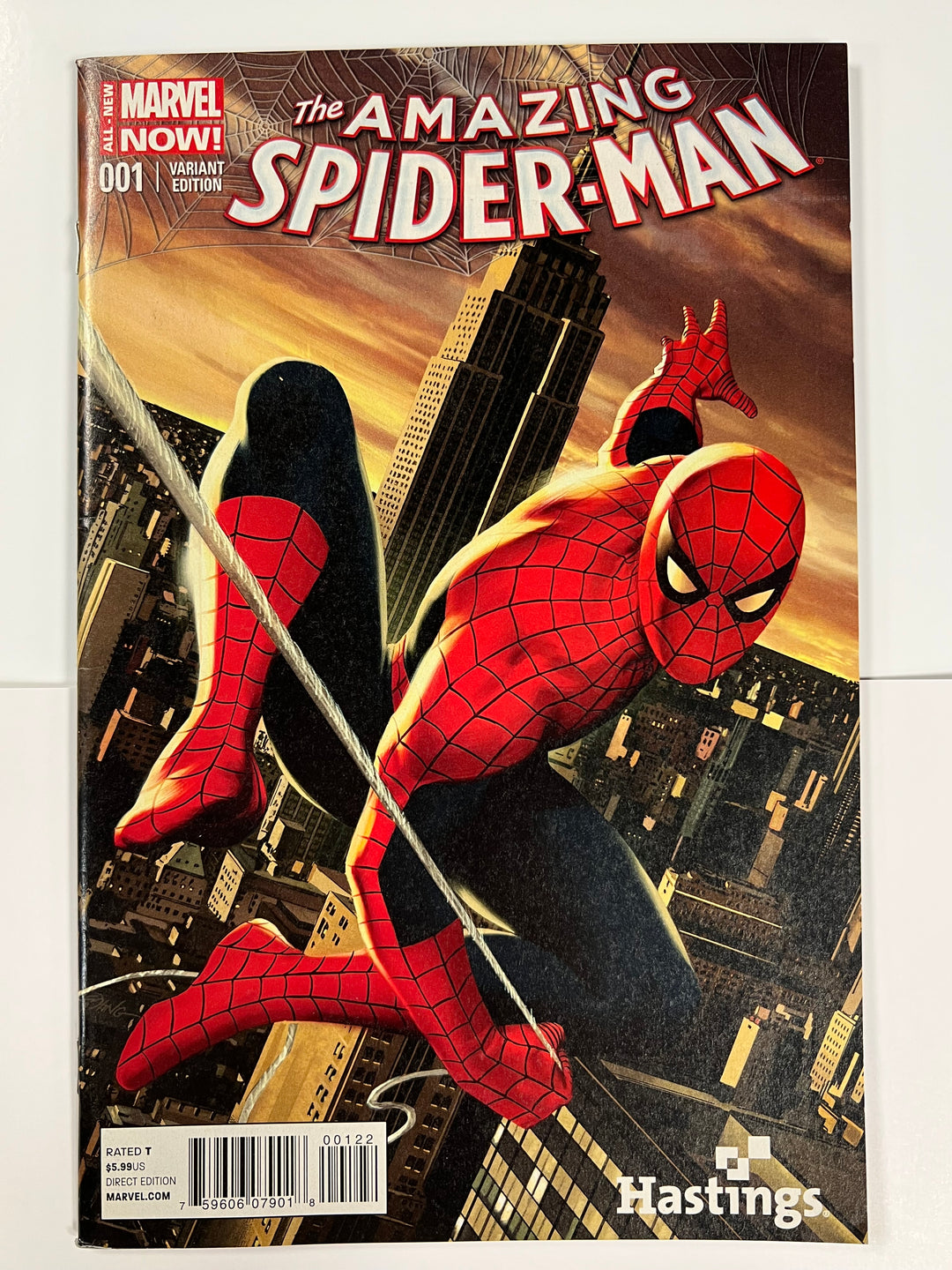 Amazing Spider-Man, #1, Hastings Variant, Marvel, 2014, VF