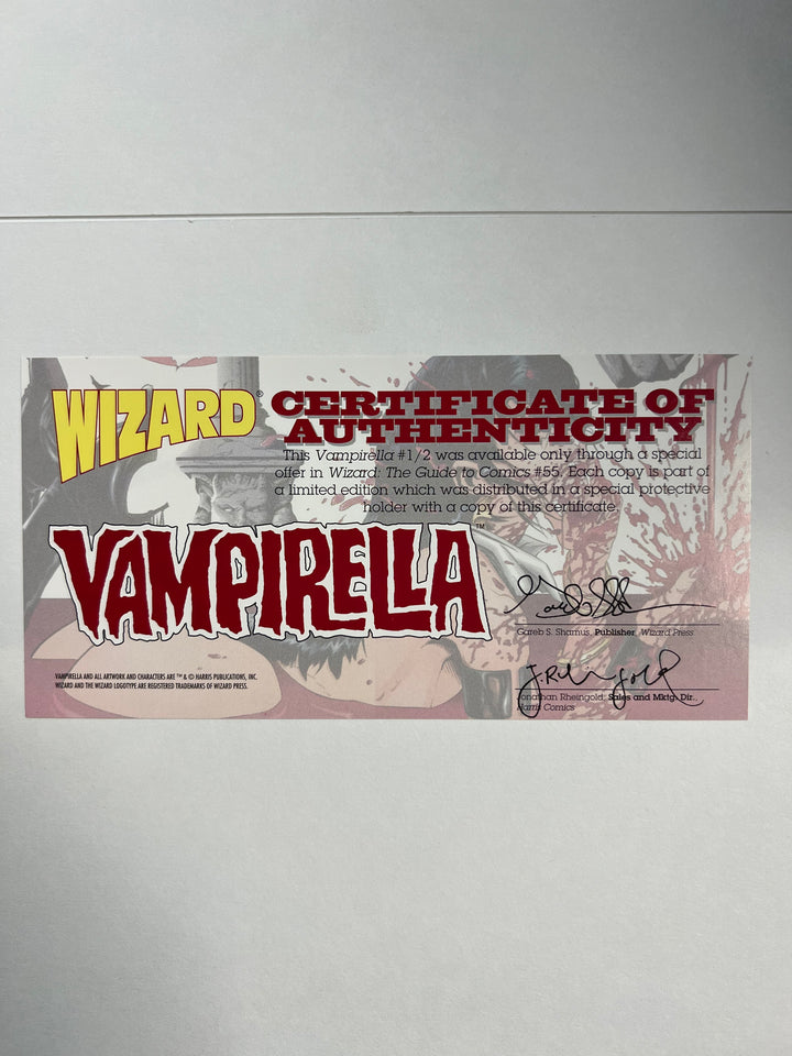 Vengeance of Vampirella #1/2 w/COA Wizard 1996 F+