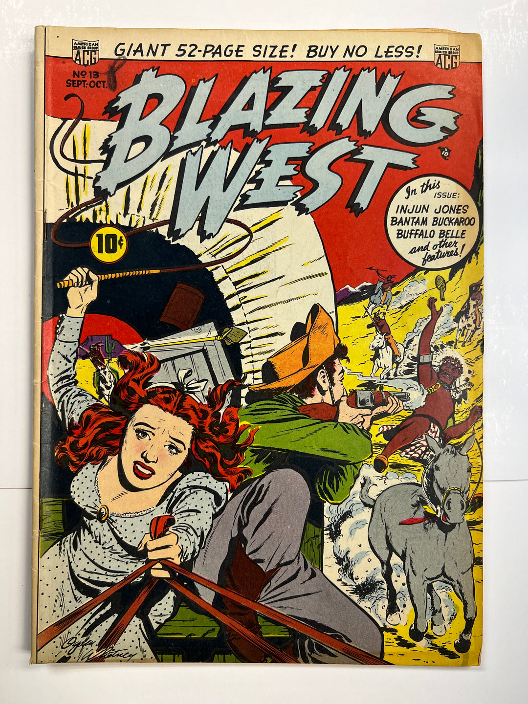 Blazing West #13 ACG 1950 F-
