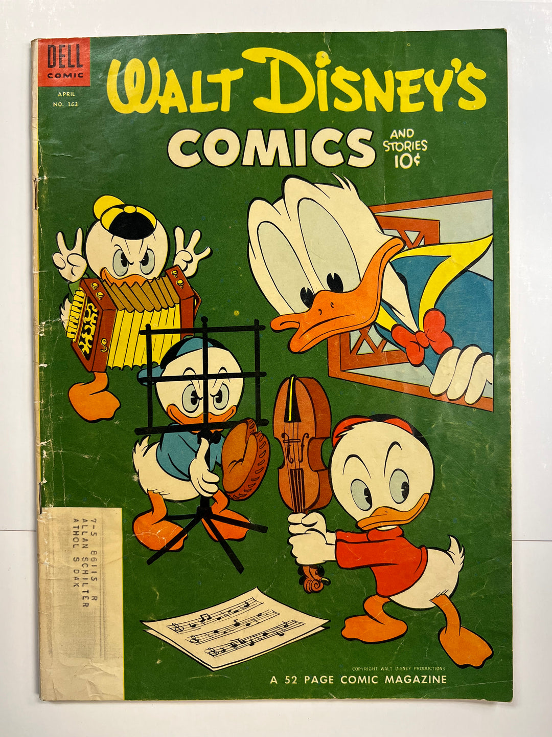 Walt Disney's Comics and Stories #163 Dell 1954 G/VG