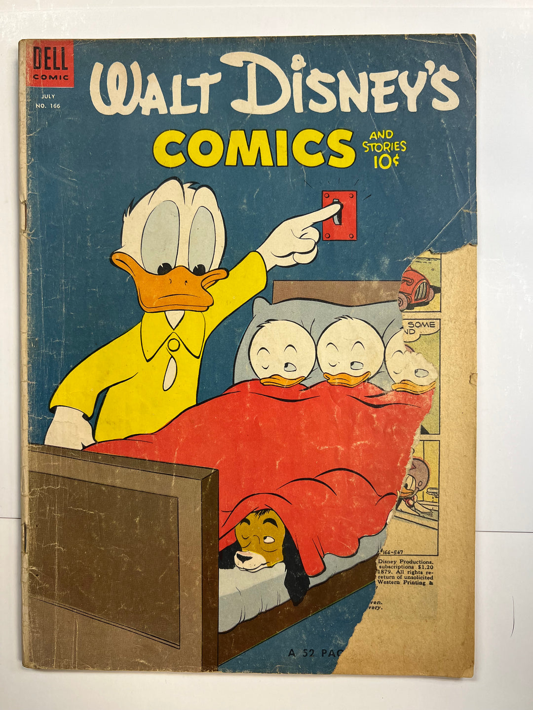 Walt Disney's Comics and Stories #166 Dell 1954 FR