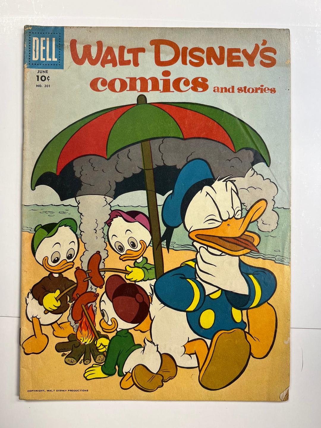 Walt Disney's Comics and Stories #201 Dell 1957 VG/F