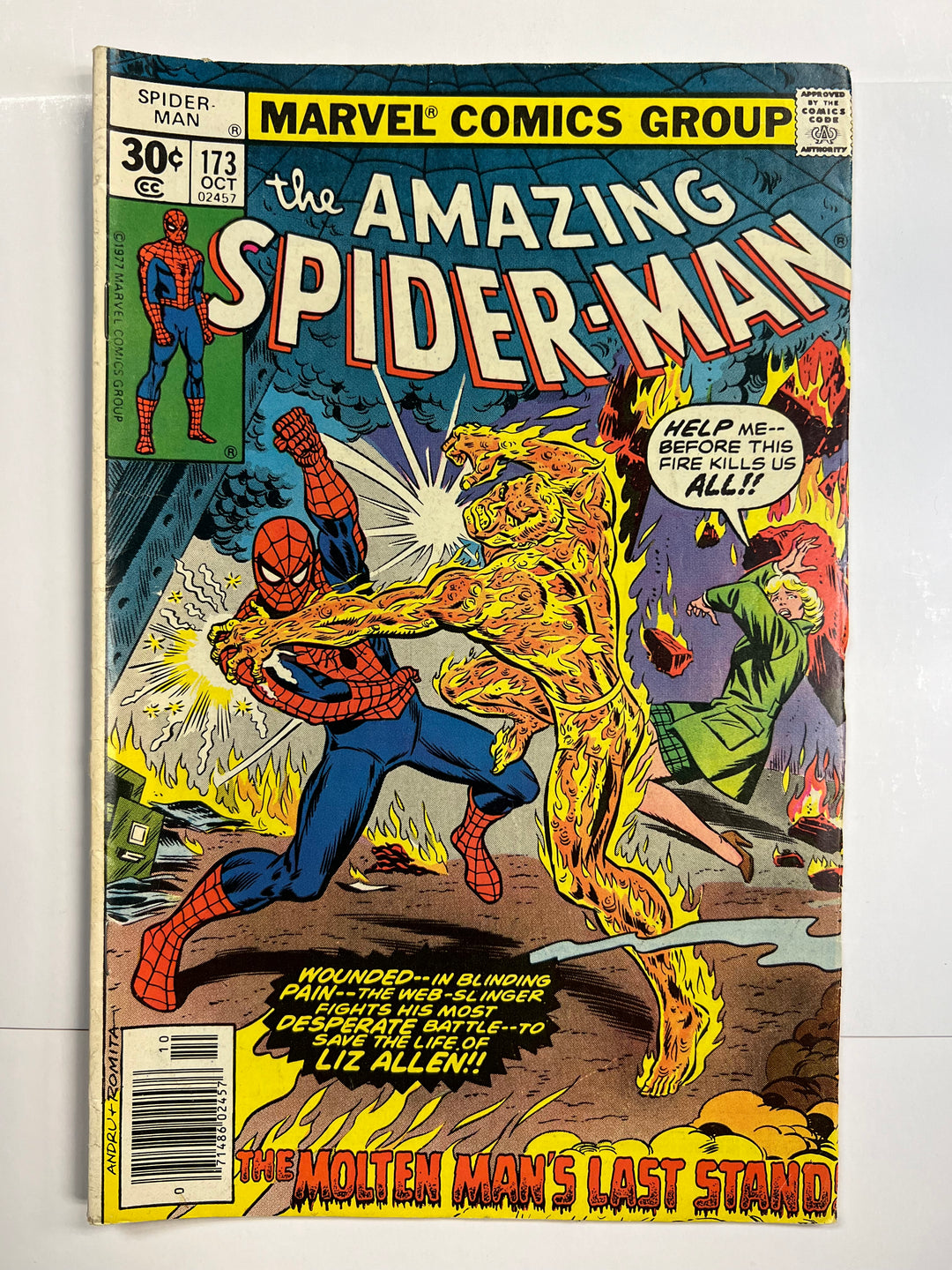 Amazing Spider-Man #173 Marvel 1977 F