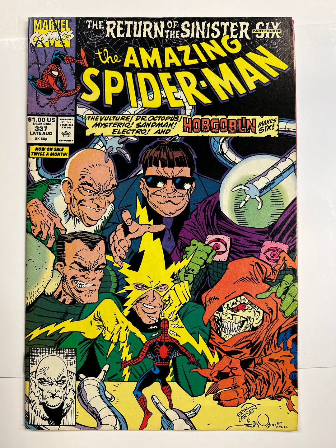 Amazing Spider-Man #337 Marvel 1990 F