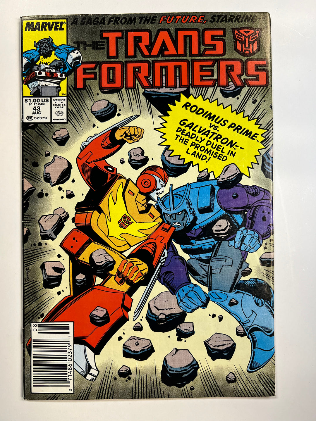 Transformers #43 Marvel 1988 VG/F