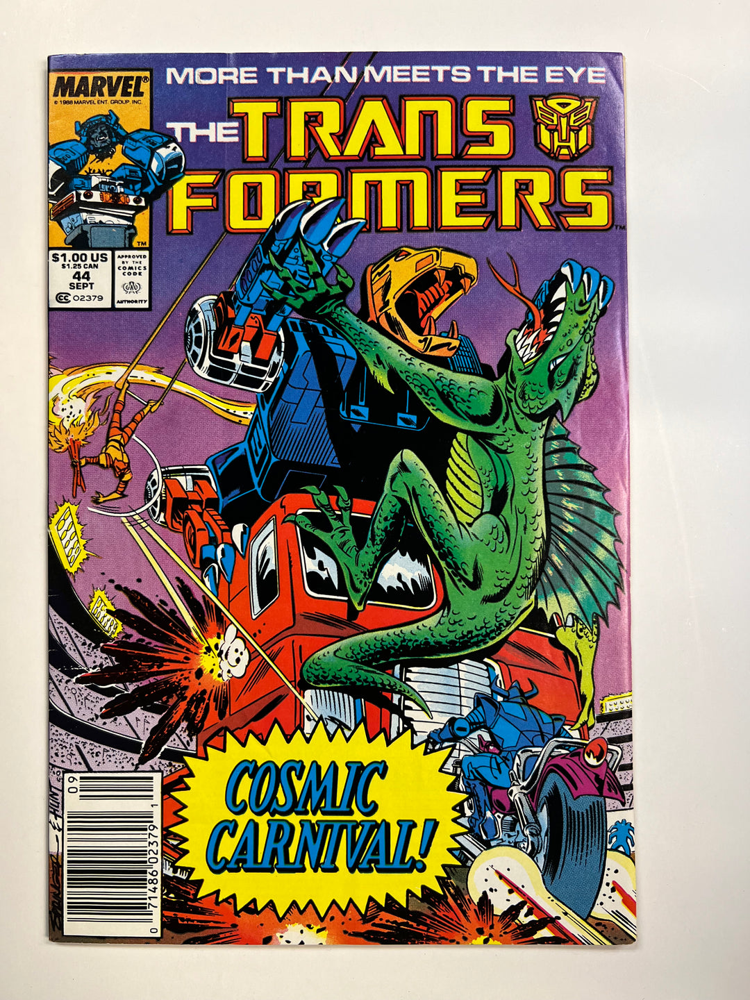 Transformers #44 Marvel 1988 F