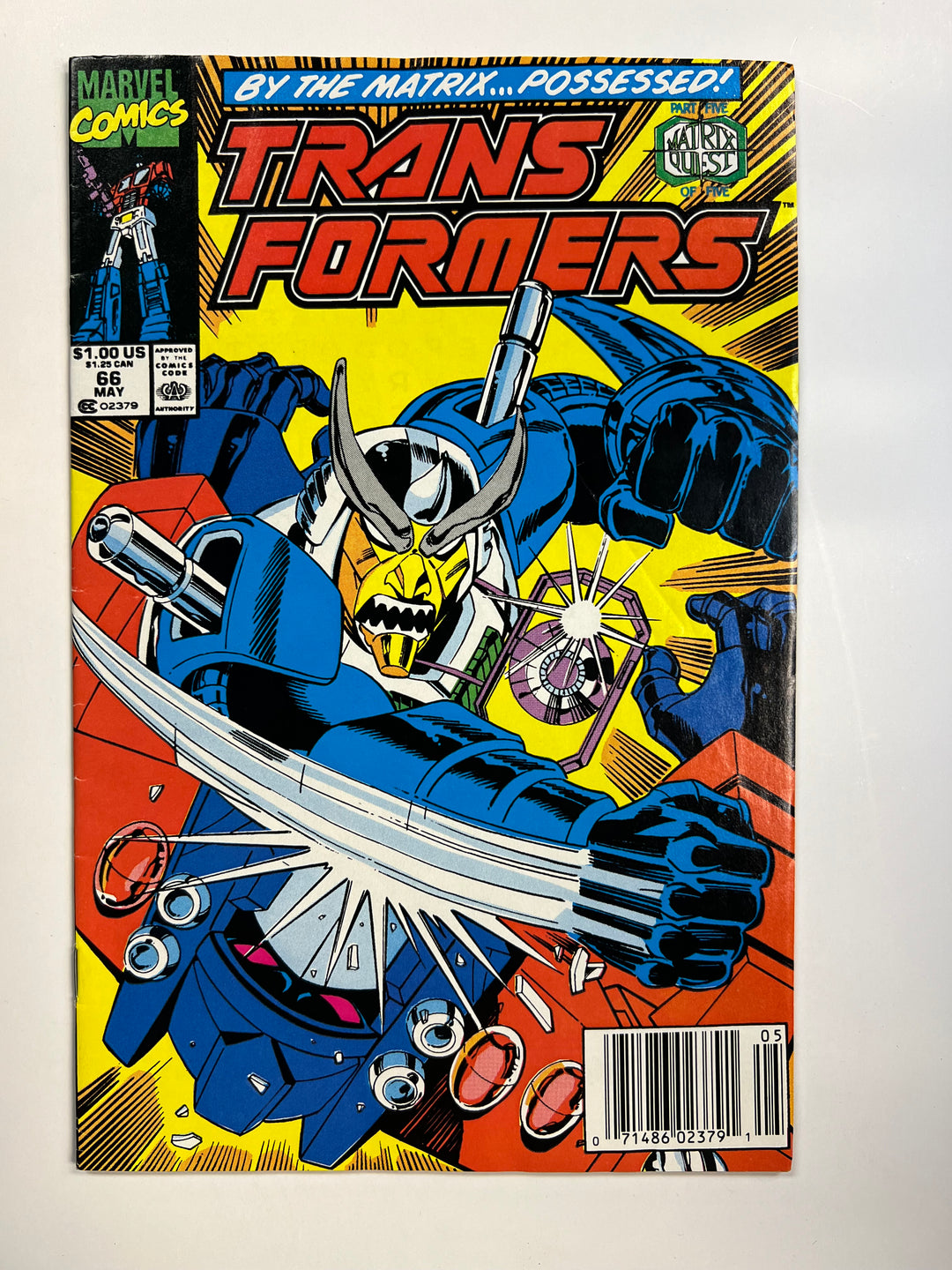 Transformers #66 Marvel 1990 VG/F