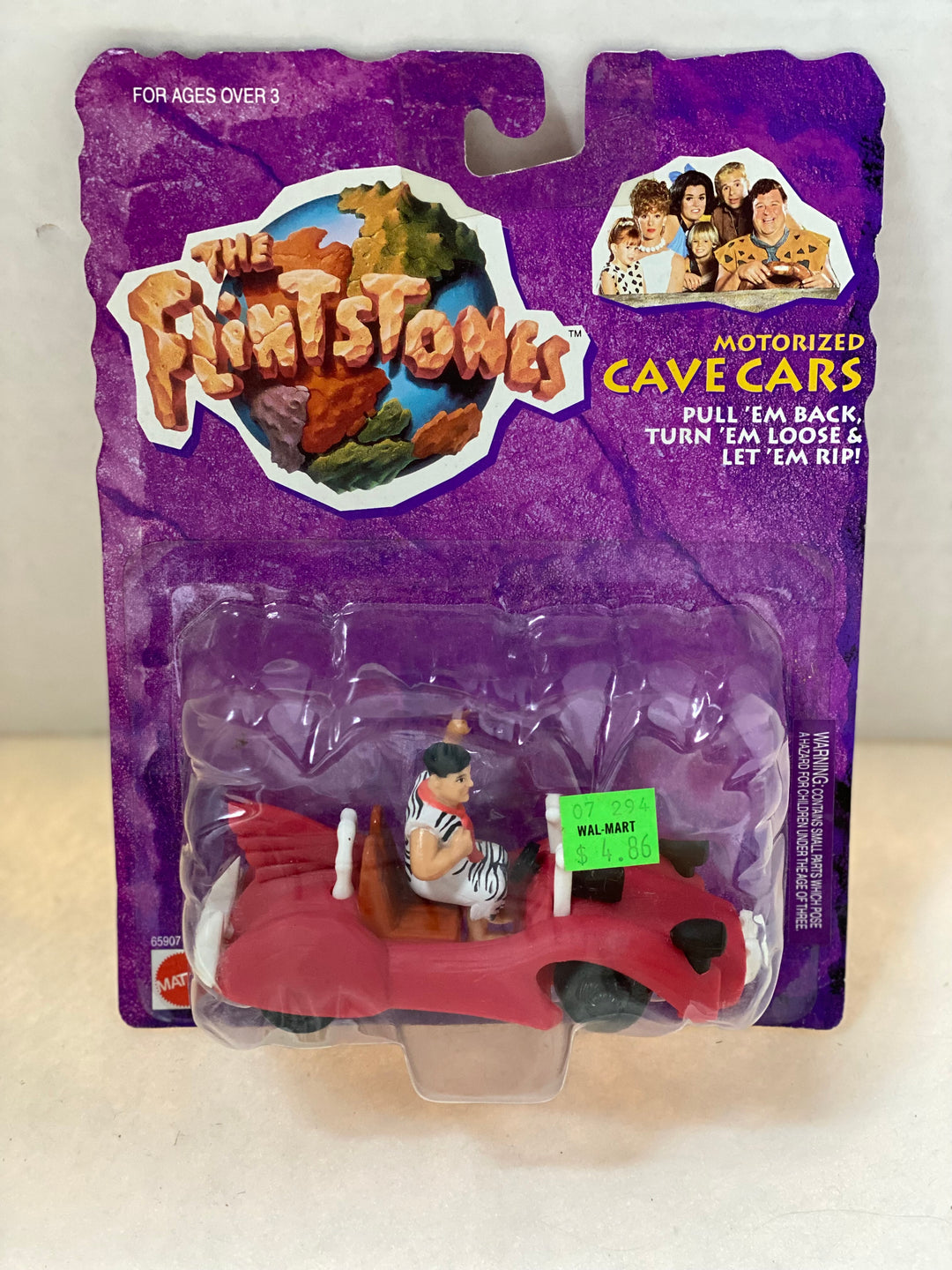 The Flintstones Motorized Cave Cars Le Saber Tooth 5000 Sealed on Card