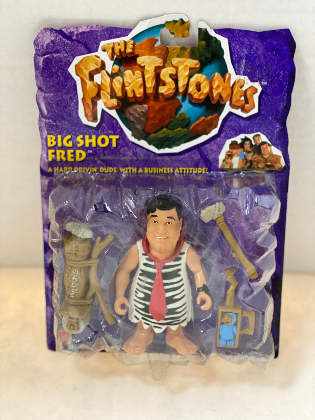 The Flintstones Big Shot Fred 1993 Mattel Sealed on Card