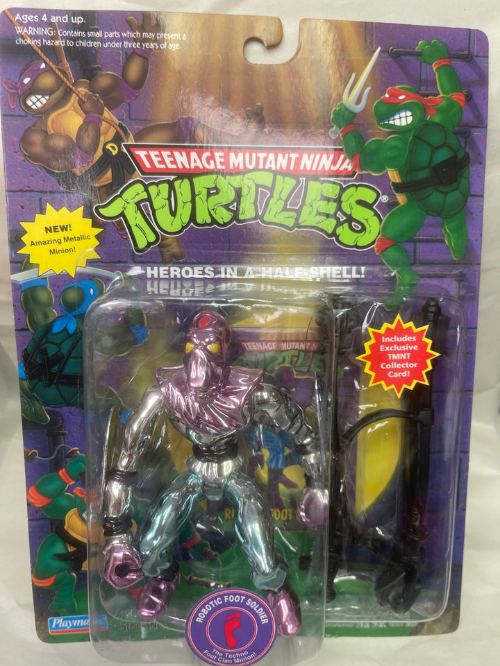 Robotic Foot Soldier 1994 TMNT Teenage Mutant Ninja Turtles Action Figure Carded