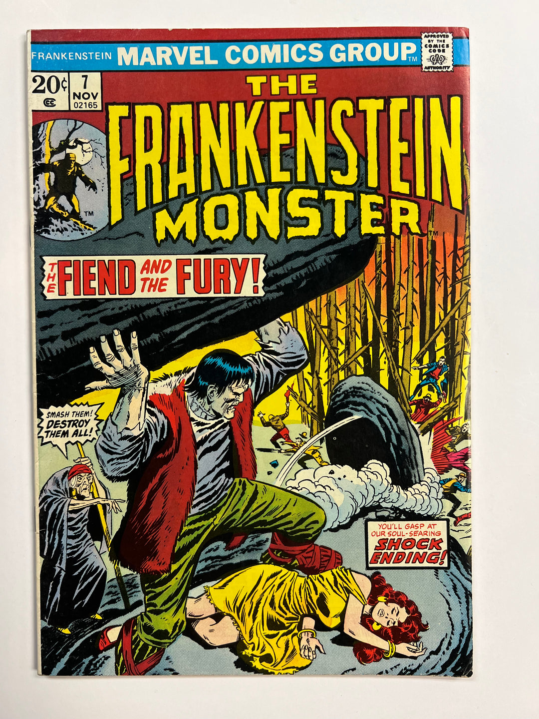 Frankenstein #7 Marvel 1973 FN+