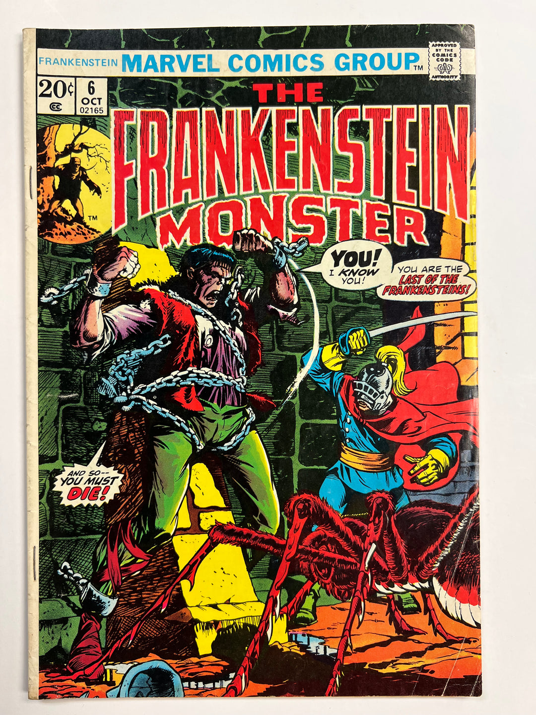 Frankenstein #6 Marvel 1973 VG