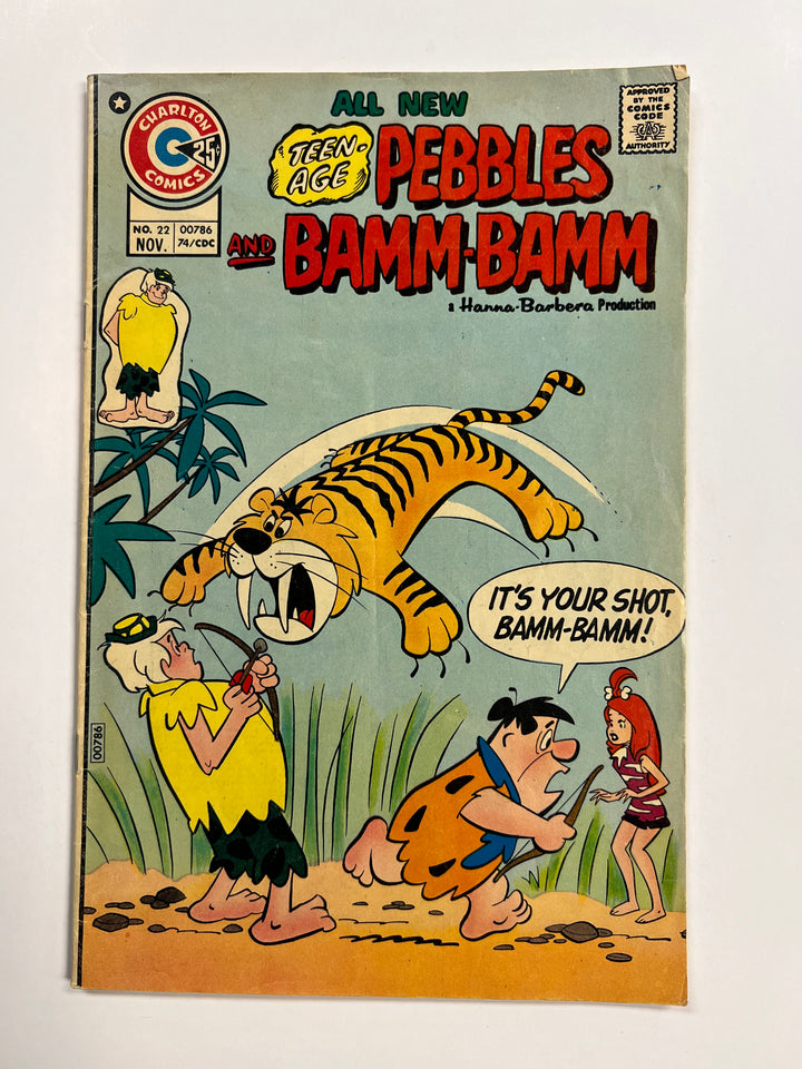 Pebbles and Bamm Bamm #22 Charlton 1974 VG/FN
