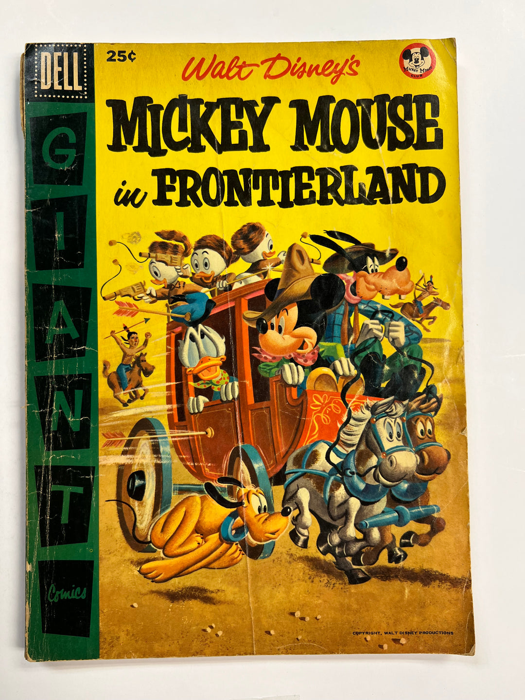 Walt Disney's Mickey Mouse In Frontierland Dell 1956 GD