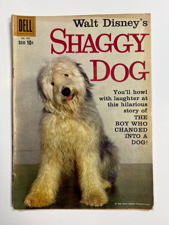 Walt Disney's Shaggy Dog #985 Dell 1959 VG/FN