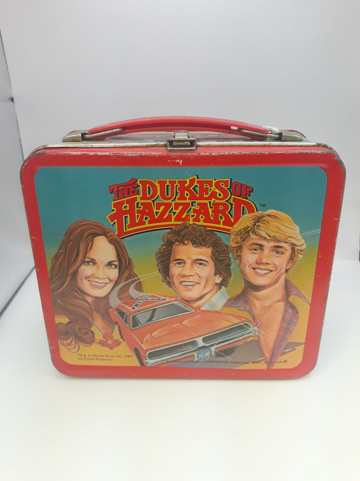 Dukes of Hazzard lunchbox, front of lunchbox, vintage lunchbox