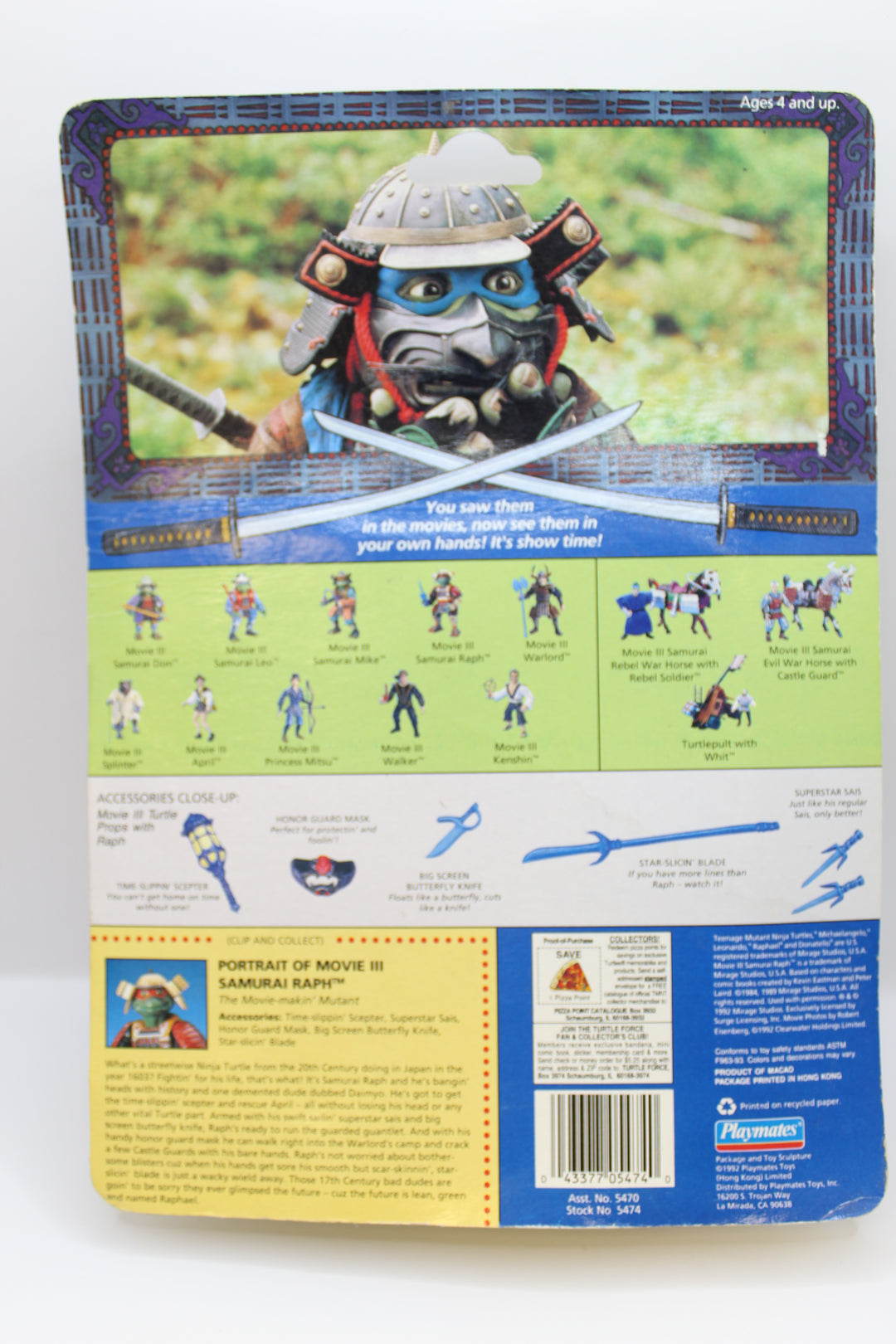 1992 Playmates TMNT Samurai Raphael
