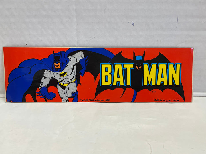 DC Comics Batman 10"x 3" Sticker Button Up #S576 NEW 1982