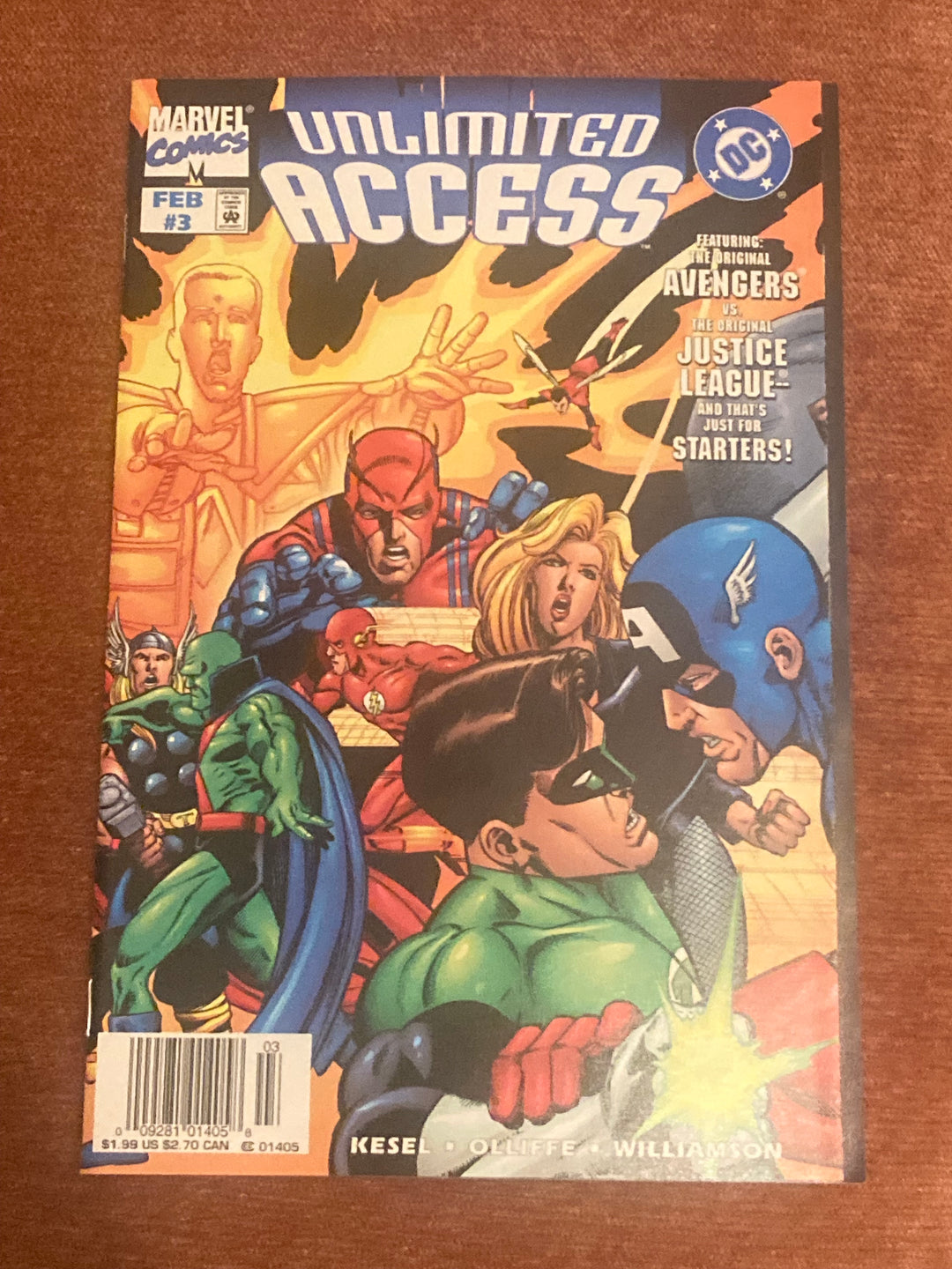 Unlimited Access #3 Marvel DC Comics 1998 NM Amalgam