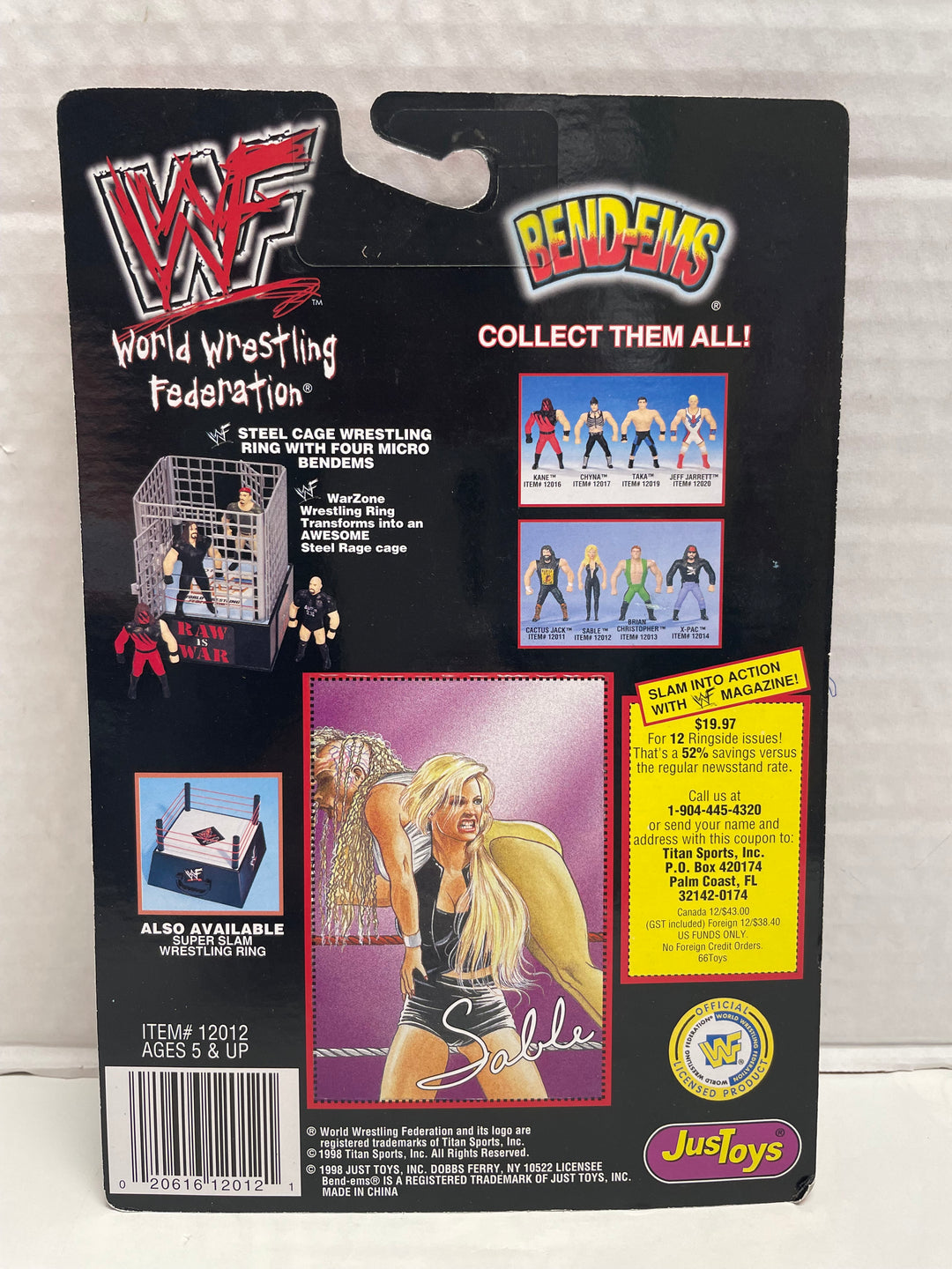 WWF Sable Bend-Ems Poseable Collection Series IX JusToys MOC 1998