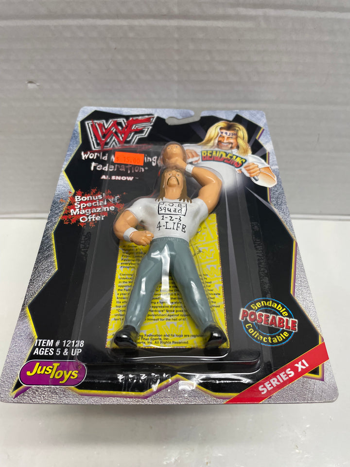 WWF Al Snow Bend-Ems Poseable Collection Series XI JusToys MOC 1999