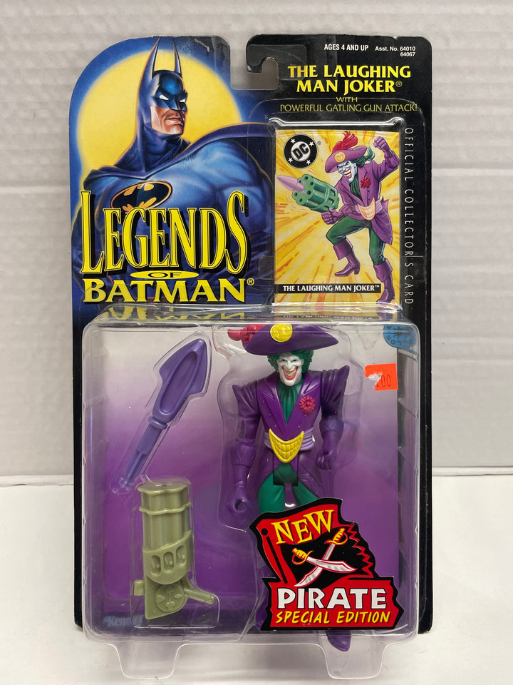 Legends of Batman Pirate Special Edition Laughing Man Joker & Official Collector's Card MOC Kenner 1995
