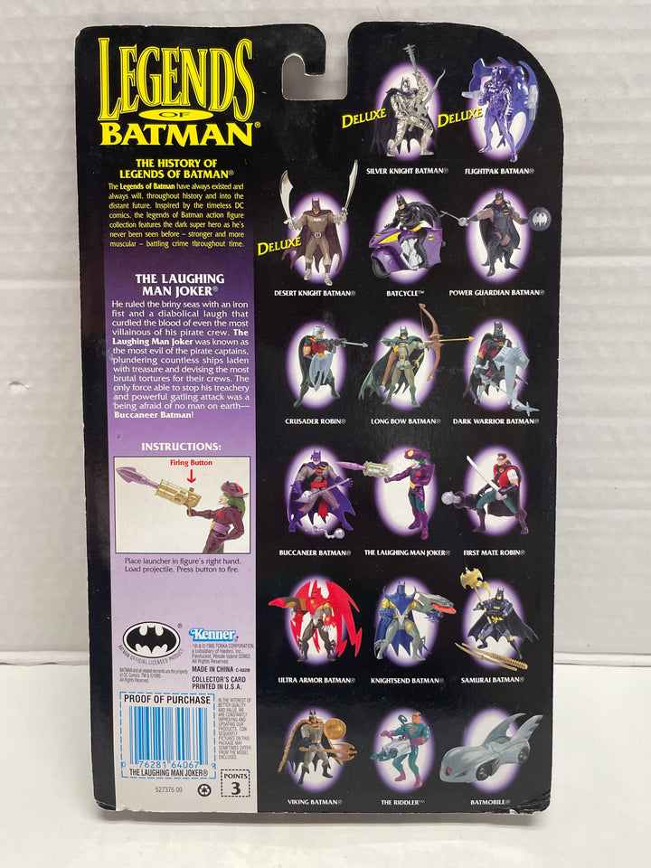 Legends of Batman Pirate Special Edition Laughing Man Joker & Official Collector's Card MOC Kenner 1995