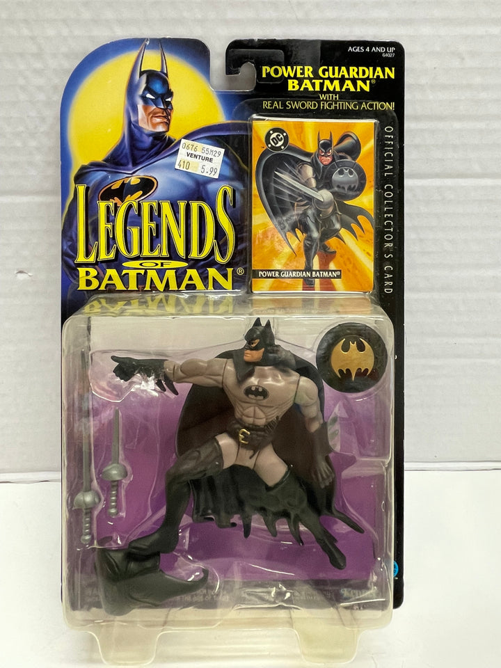 Legends of Batman Power Guardian Batman & Official Collector's Card MOC Kenner 1994