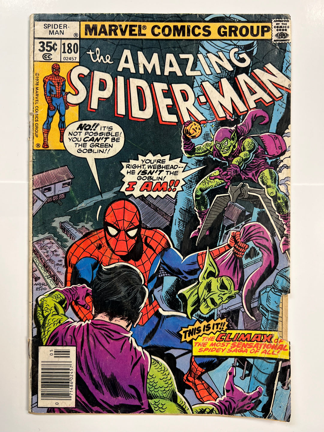 Amazing Spider-Man #180 Marvel 1978 GD