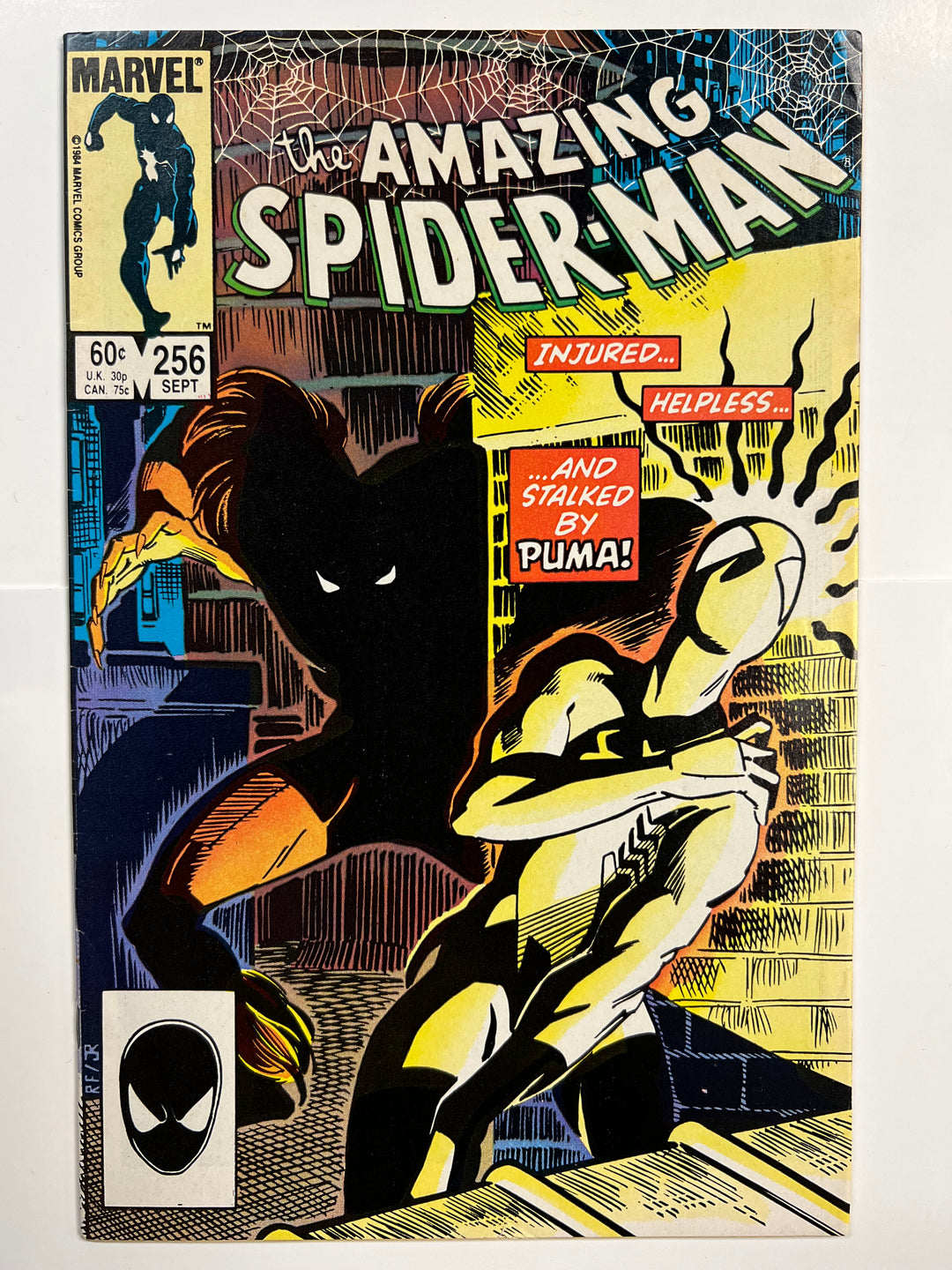 Amazing Spider-Man #256 1st app Puma Marvel 1984 F/VF