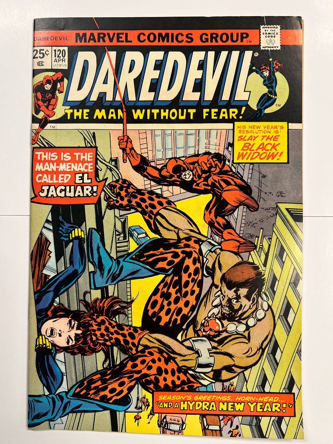 Daredevil #120 1st App El Jaguar Marvel 1975 F/VF
