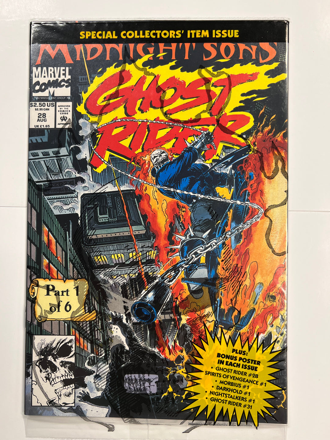 Ghost Rider #28 Polybagged Marvel 1992 VF/NM