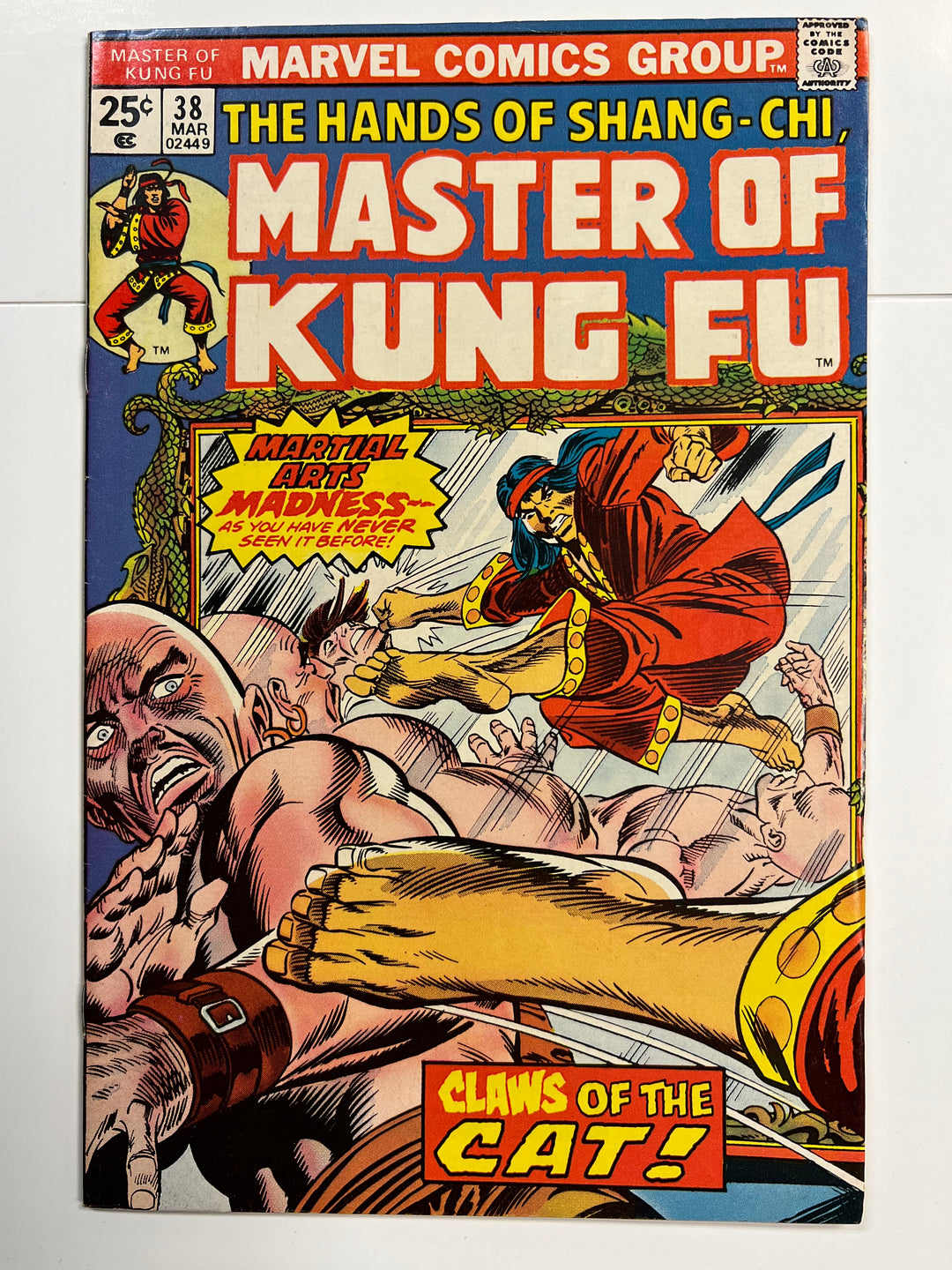 Master of Kung Fu #38 1st App Cat (Shen Kuei) Marvel 1975 F-