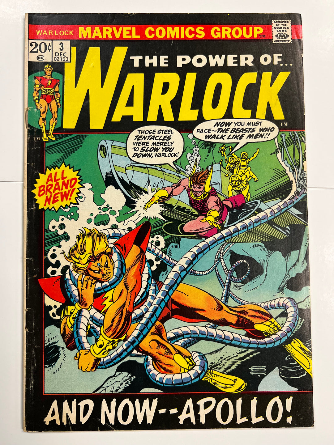 Warlock #3 1st App Apollo Marvel 1972 VG