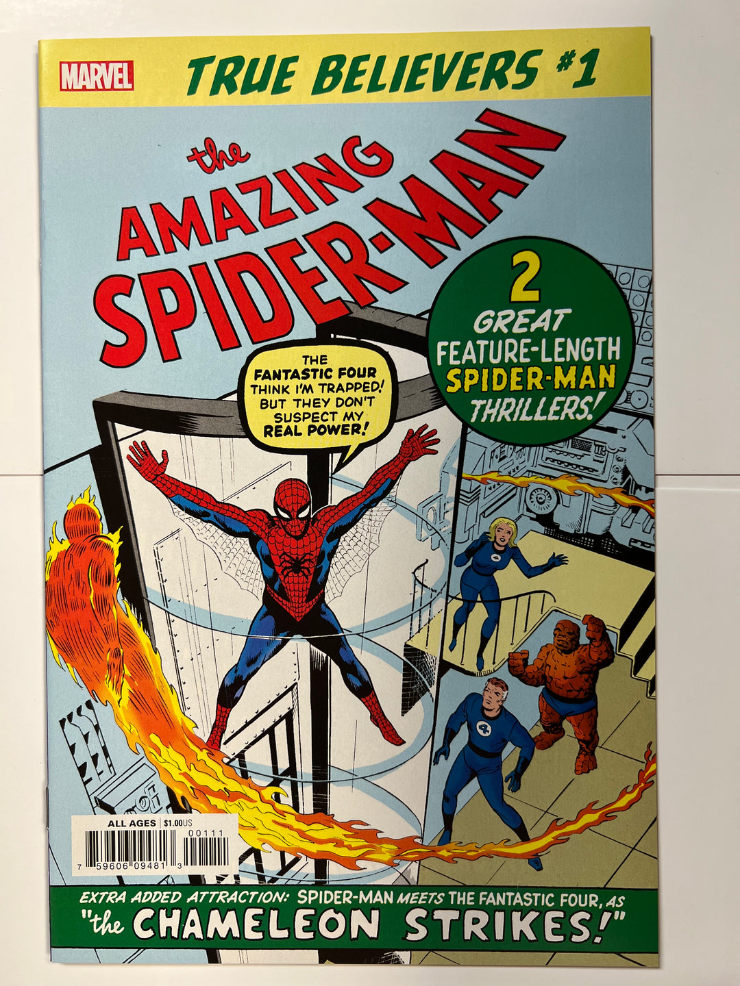 Amazing Spider-Man #1 Yellow True Believers Edition Marvel 2019 VF/NM