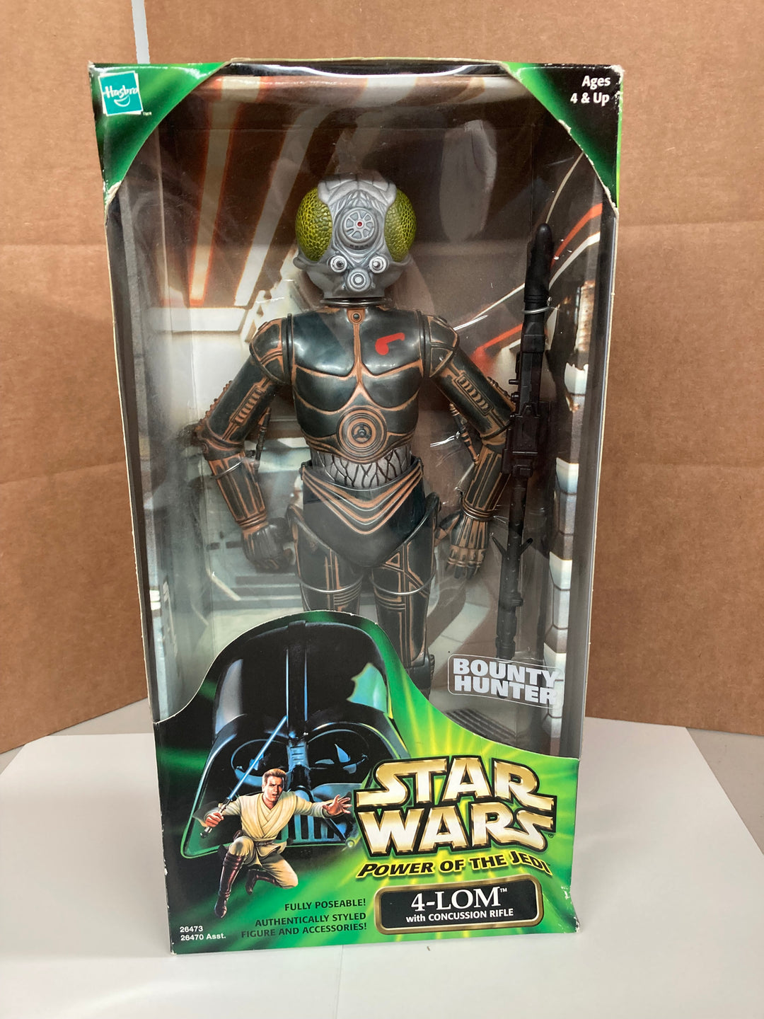 Star Wars Power of the Jedi 4-LOM 12 inch figure MIB Hasbro 2000