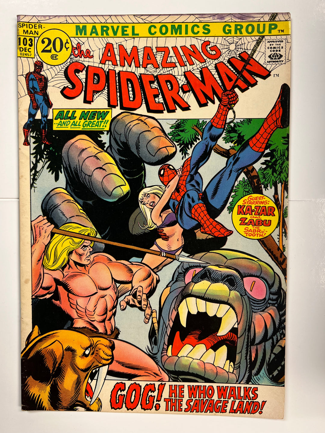 Amazing Spider-Man #103 1st App Gog Marvel 1971 VG