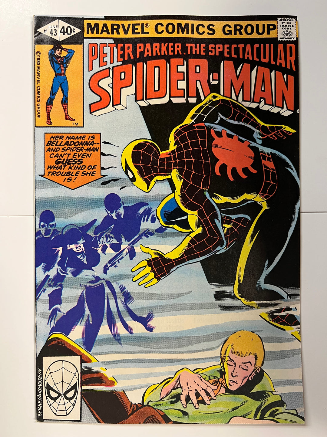 Spectacular Spider-Man #43 1st App Belladonna Marvel 1980 F
