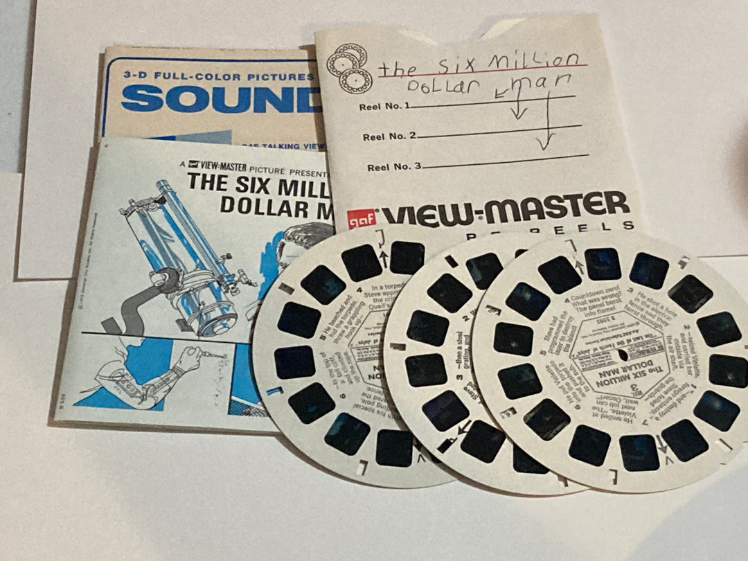 Six Million Dollar Man view-master reels 1970's