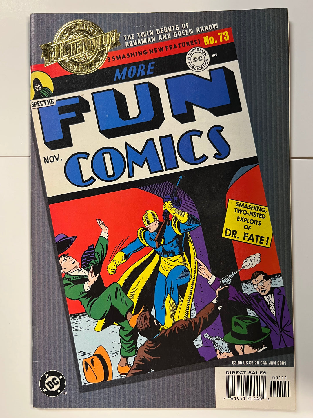 Millennium Edition: More Fun Comics #73 1st App Aquaman and Green Arrow DC 2001 F