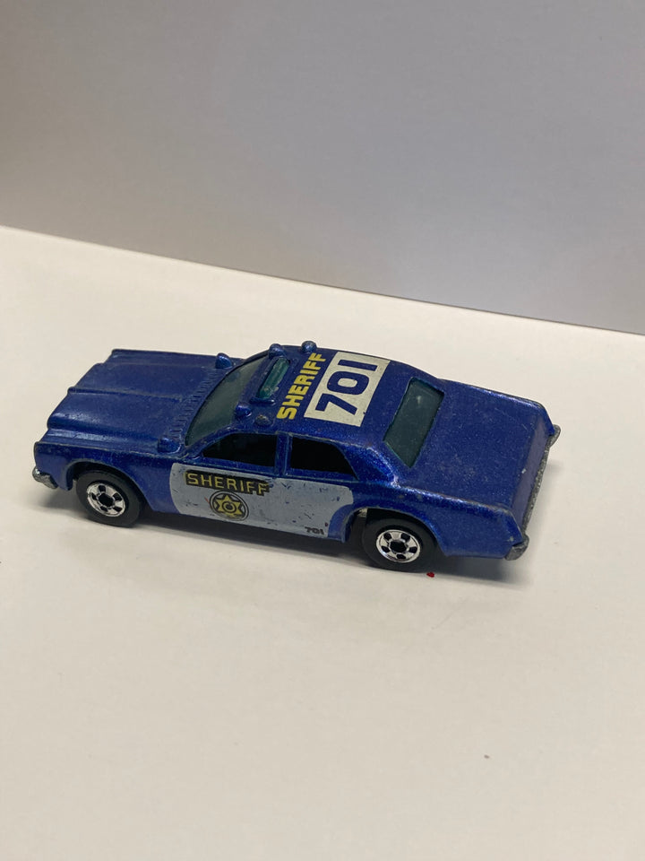 Hot Wheels Sheriff Police Car 701 1977 Blue Mattel