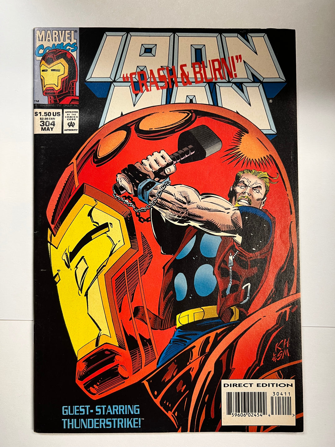 Iron Man #304 1st Huckbuster Marvel 1994 F+