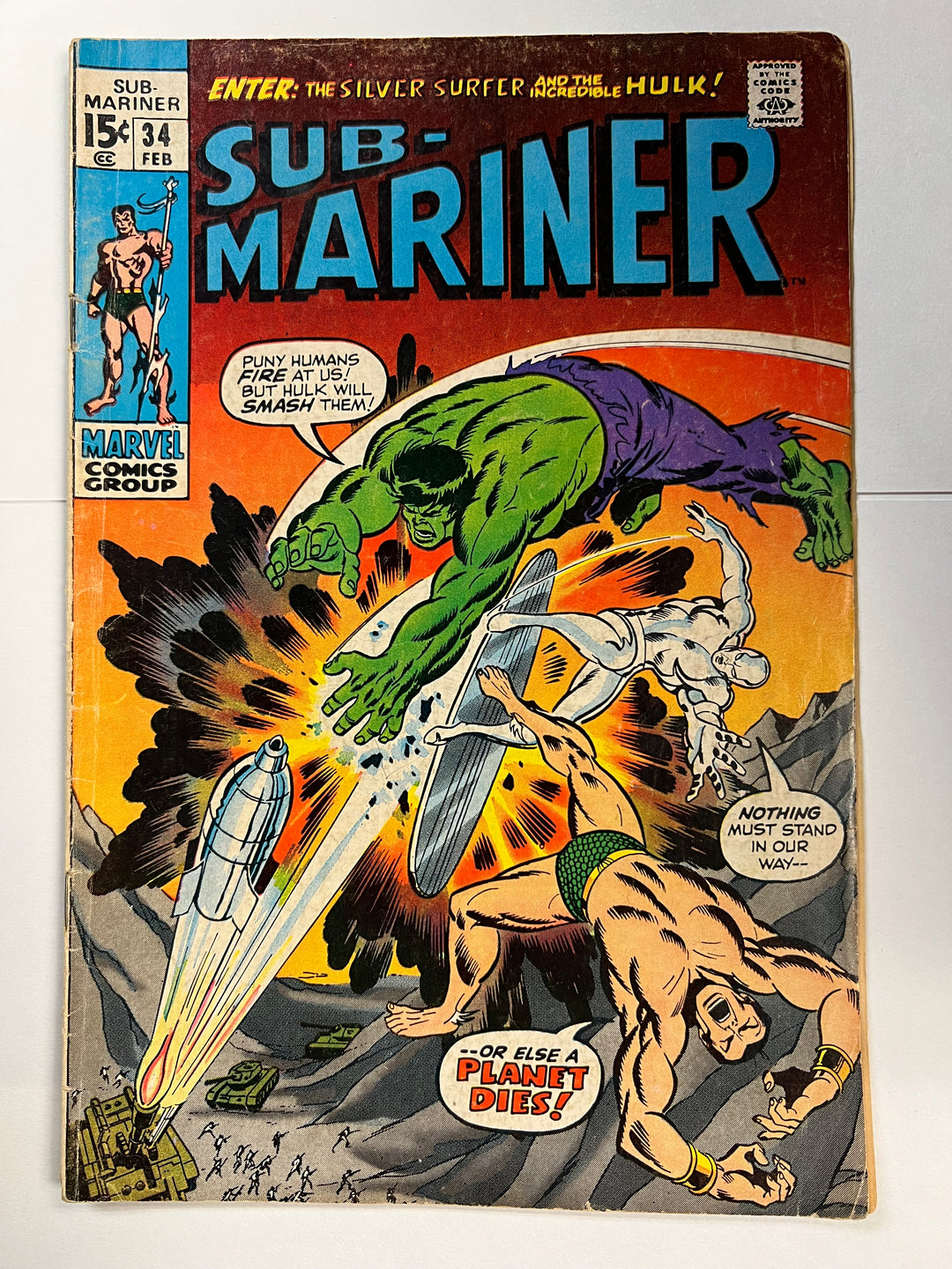 Sub-Mariner #34 Marvel 1970 G