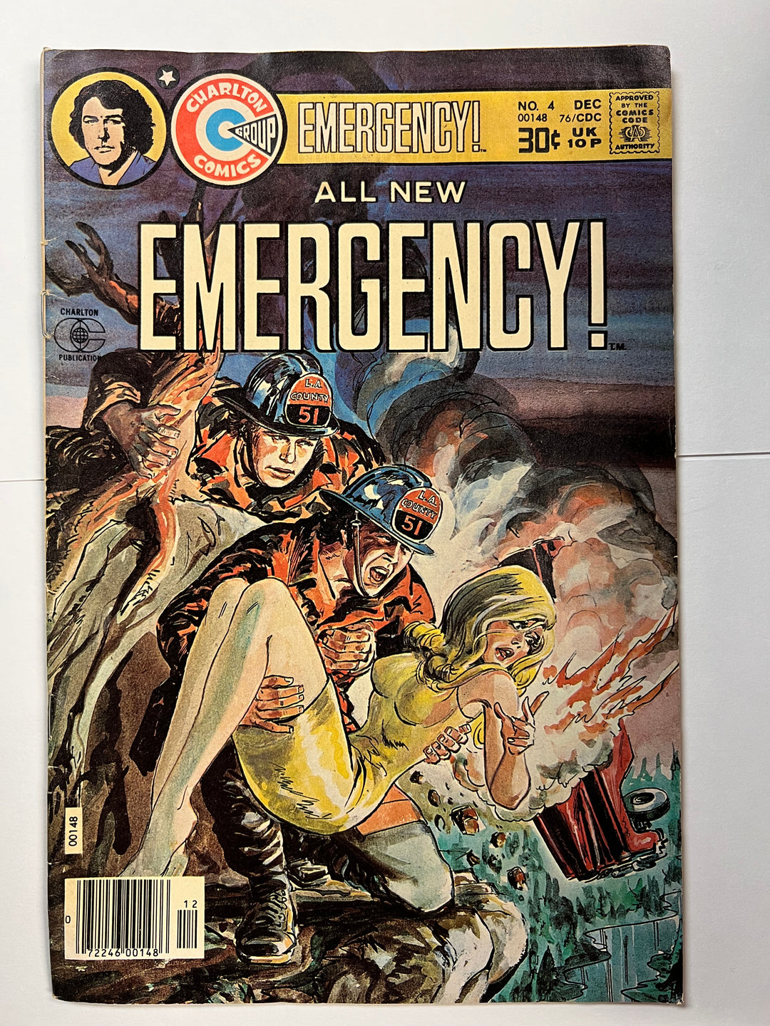 Emergency #4 Charlton 1976 VG+
