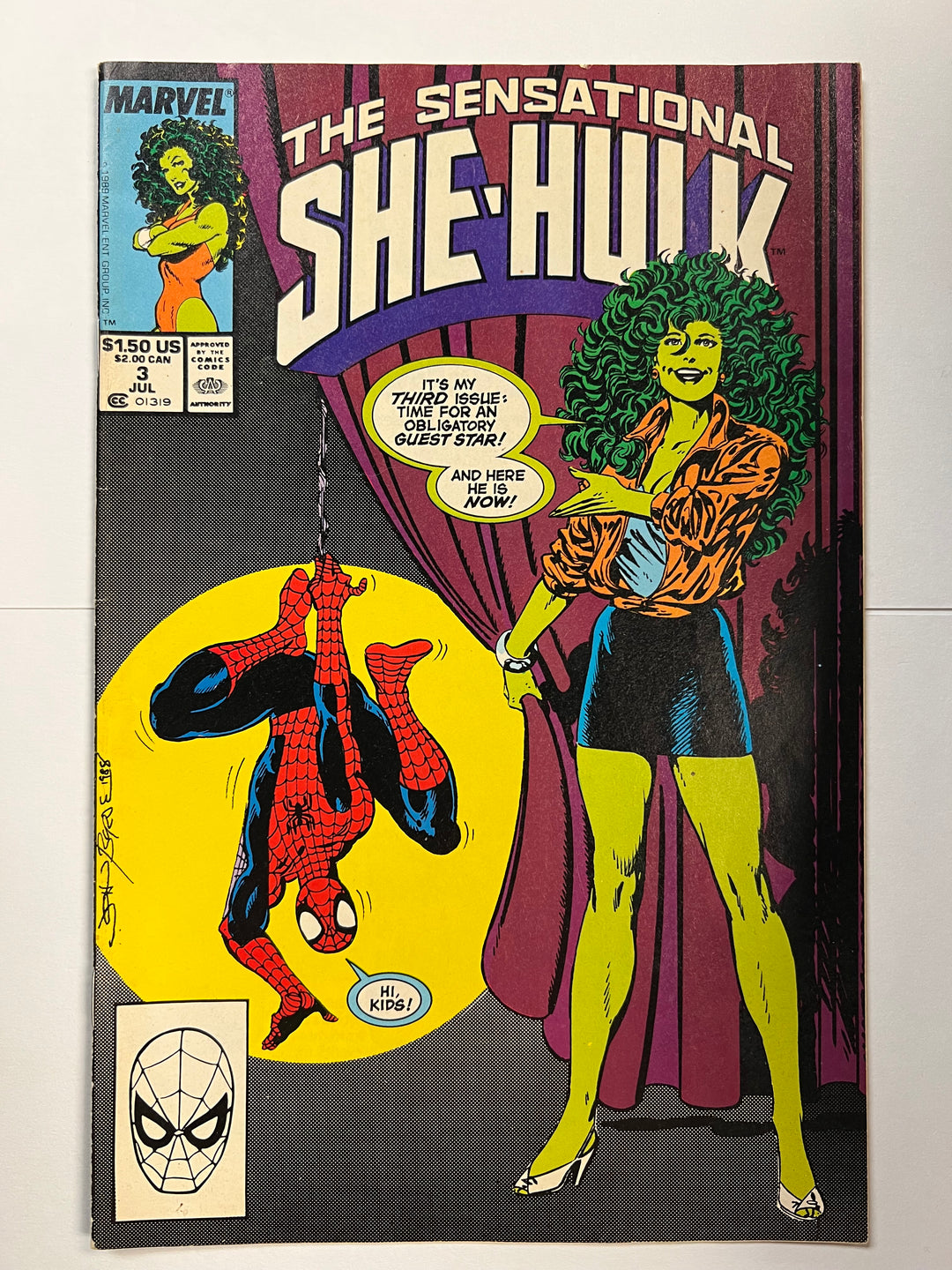 Sensational She-Hulk #3 Marvel 1989 F
