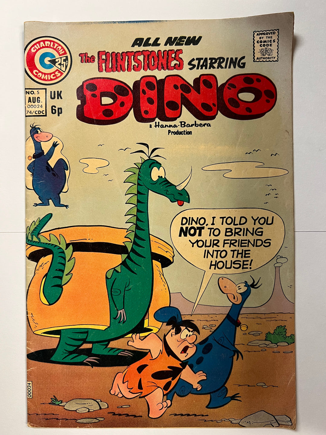 Dino #5 Charlton 1974 G/VG