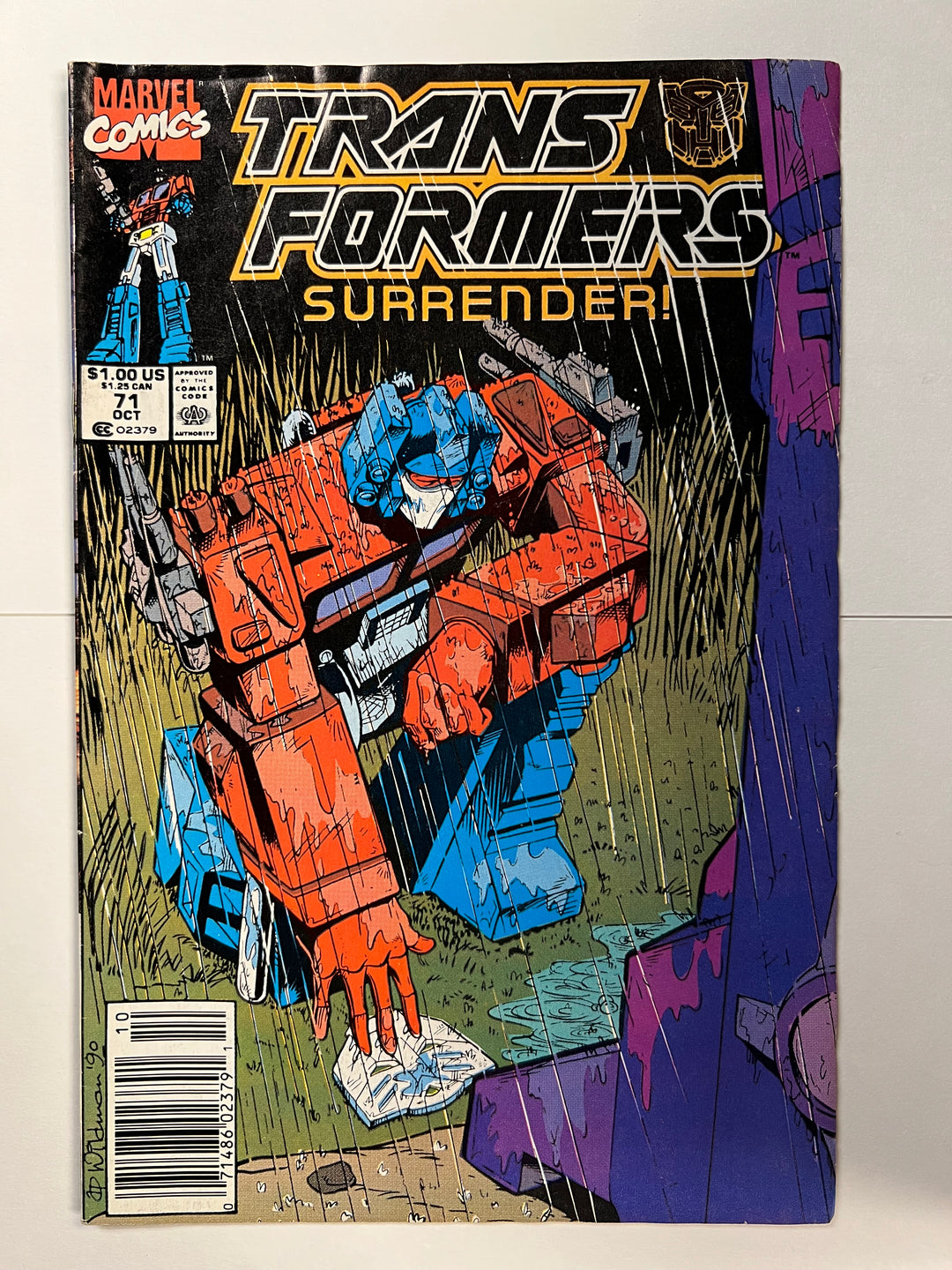 Transformers #71 Marvel 1990 VG/F