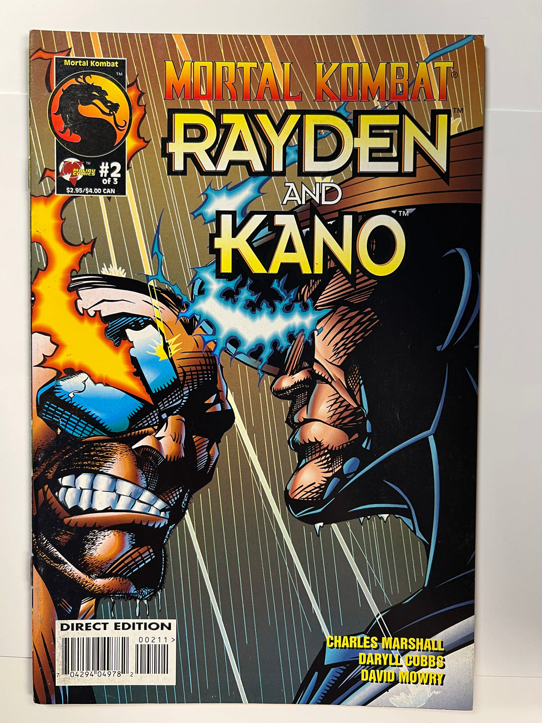 Mortal Kombat: Rayden & Kano Malibu Comics 1995 VF